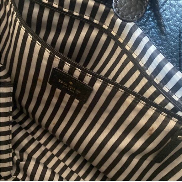 Kate Spade Lydia Southport Avenue Tote Handbag Black Signature - Picture 6 of 11